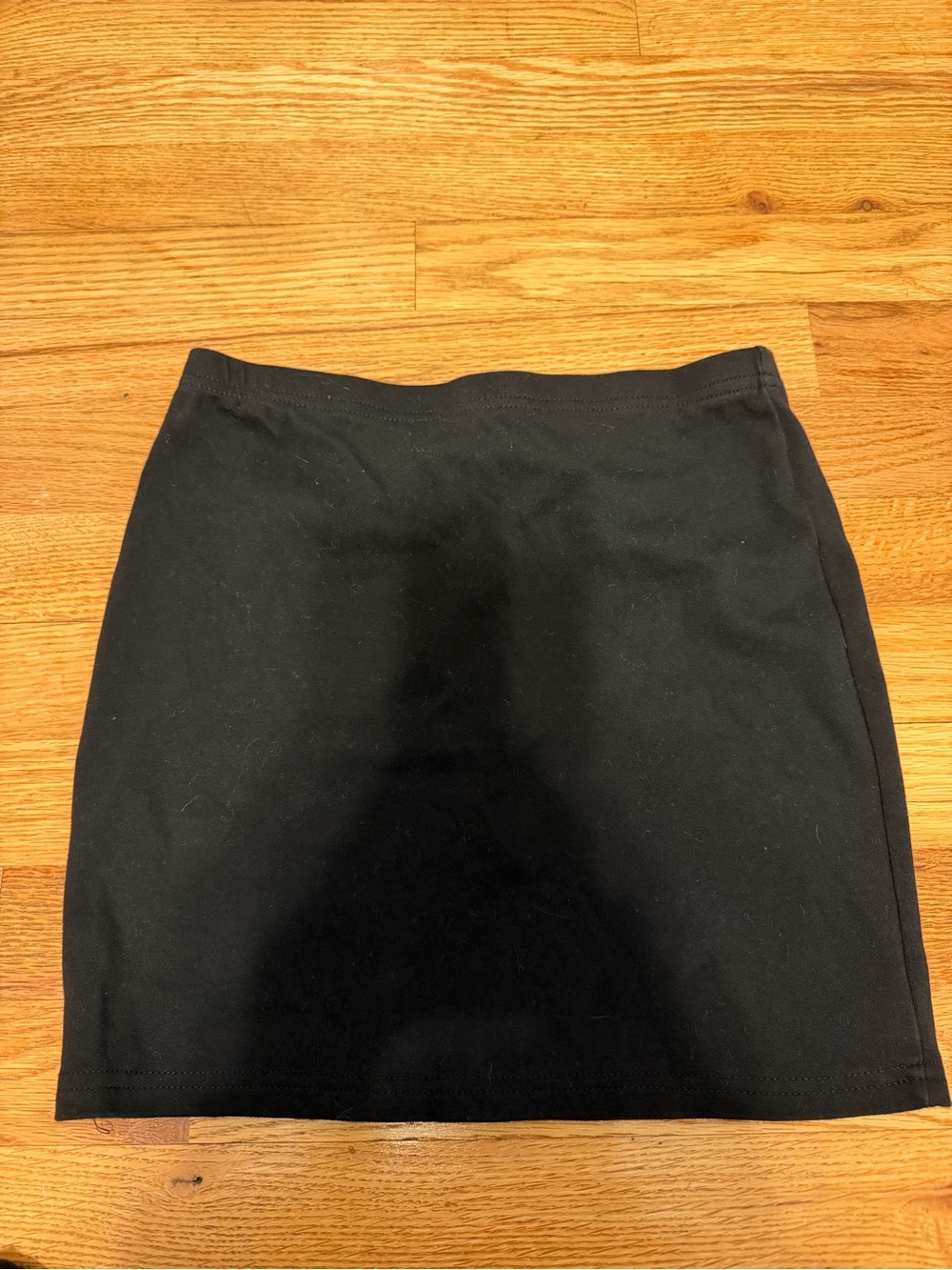 Classic Black Knit Mini Skirt